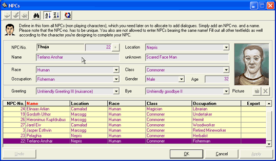 Santharian Game Development Tools, Docs Part II: Data Maintenance